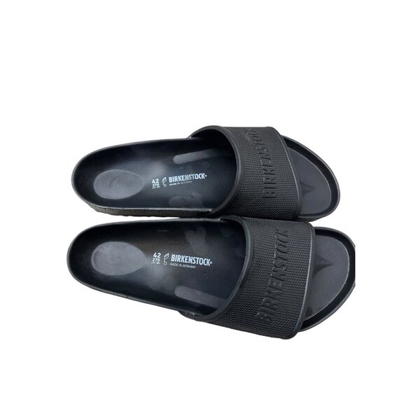 Birkenstock Barbados EVA Slide Sandals Black Rubber EU 42 US M9 L11 Wide Width - Picture 2 of 8